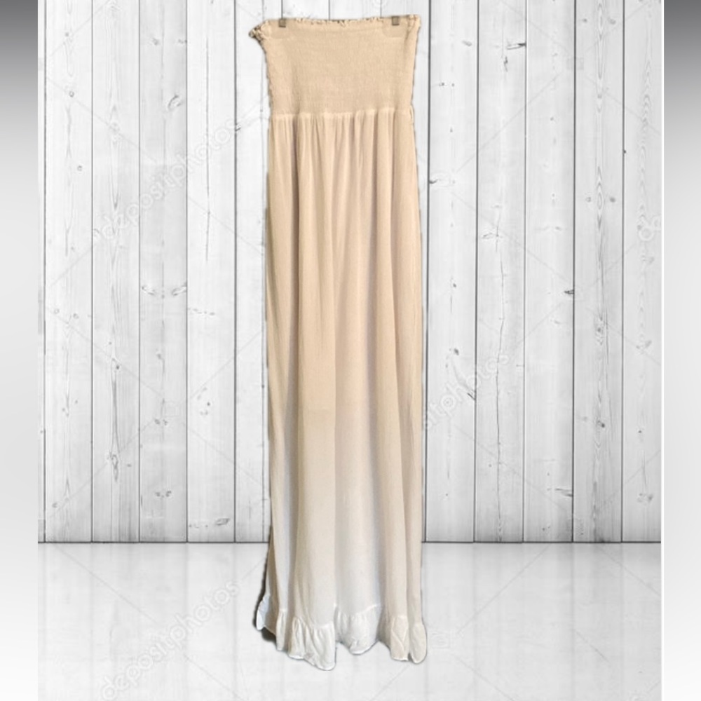 Juicy Couture White Maxi Bandeau Dress